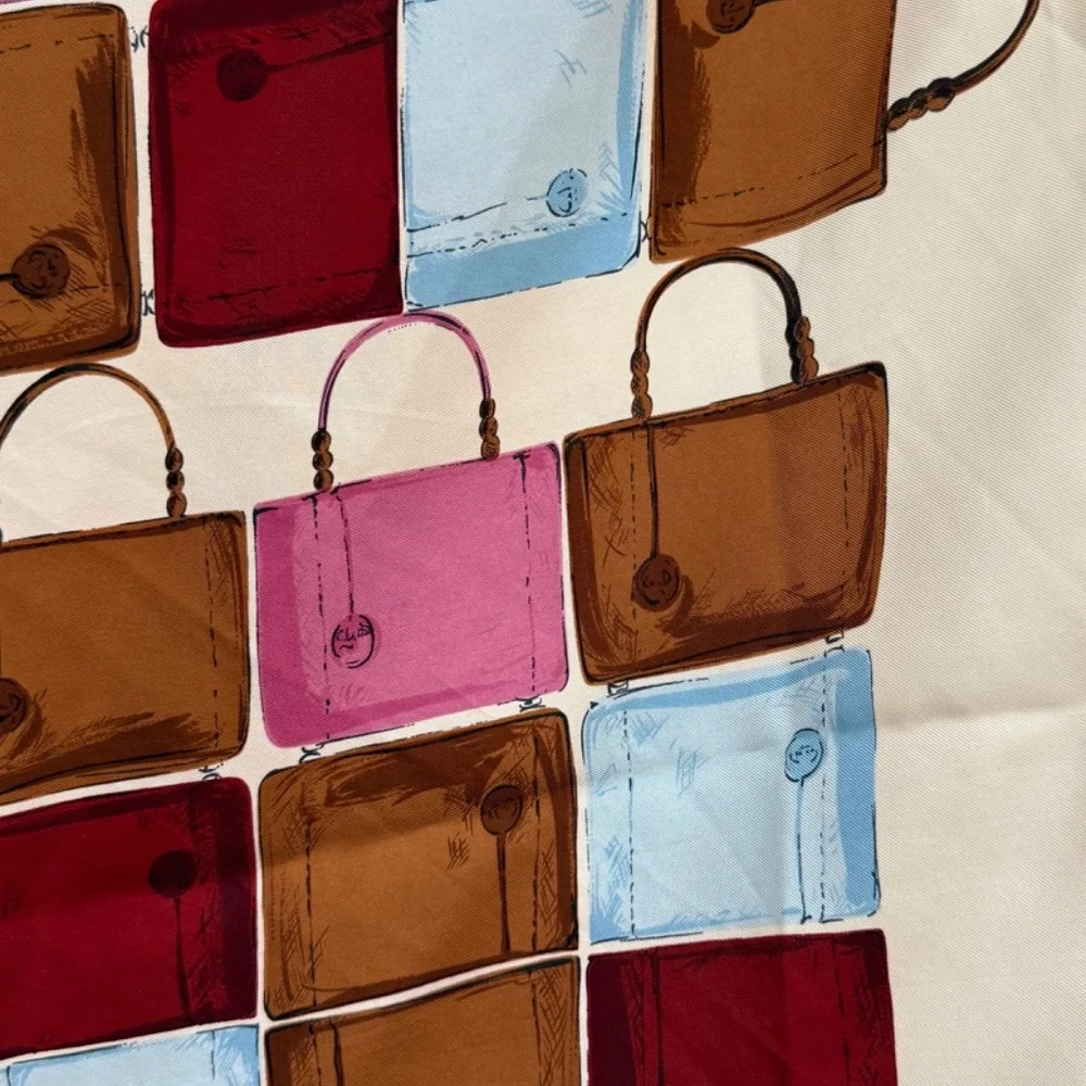 Christian Dior “Handbag Motif” Silk 🧣👜